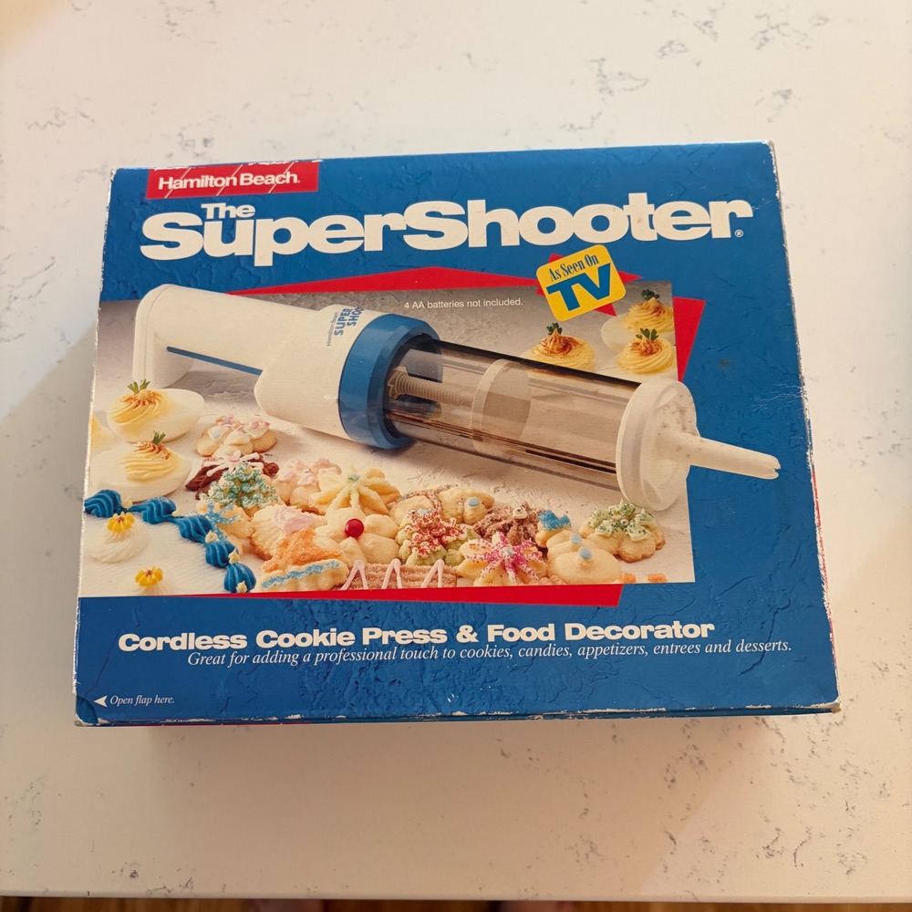 Hamilton Beach SuperShooter Cordless Cookie Press Food Decorator Vintage